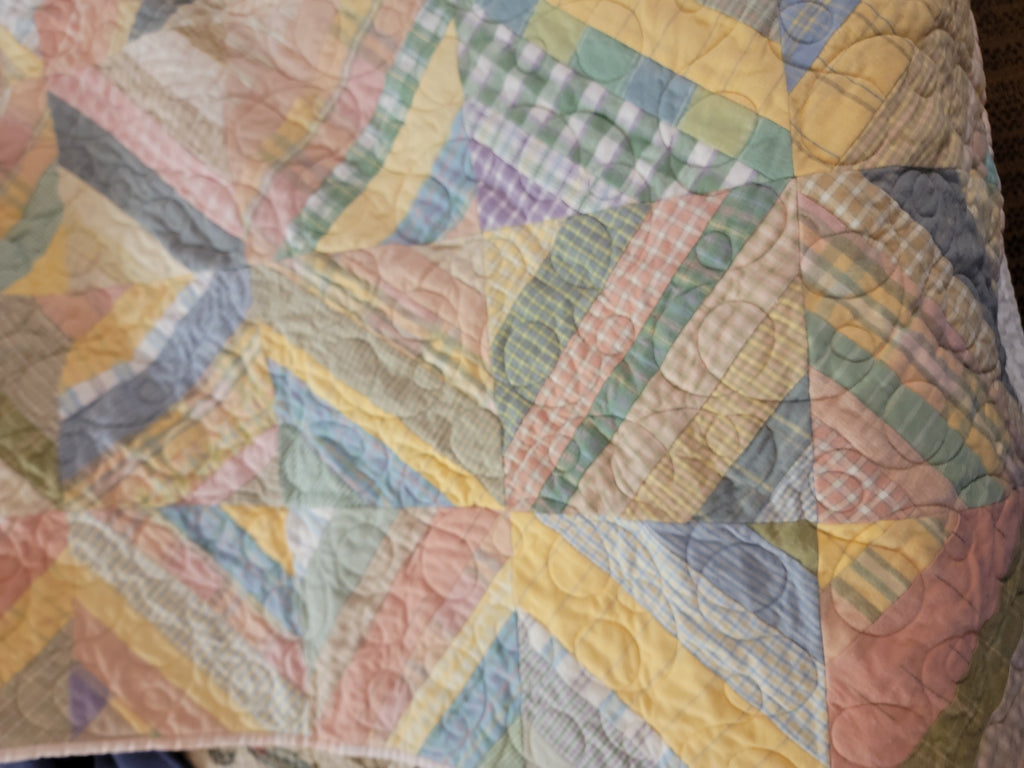 PINK STRING QUILT, ALL FLANNEL