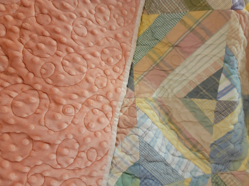 PINK STRING QUILT, ALL FLANNEL