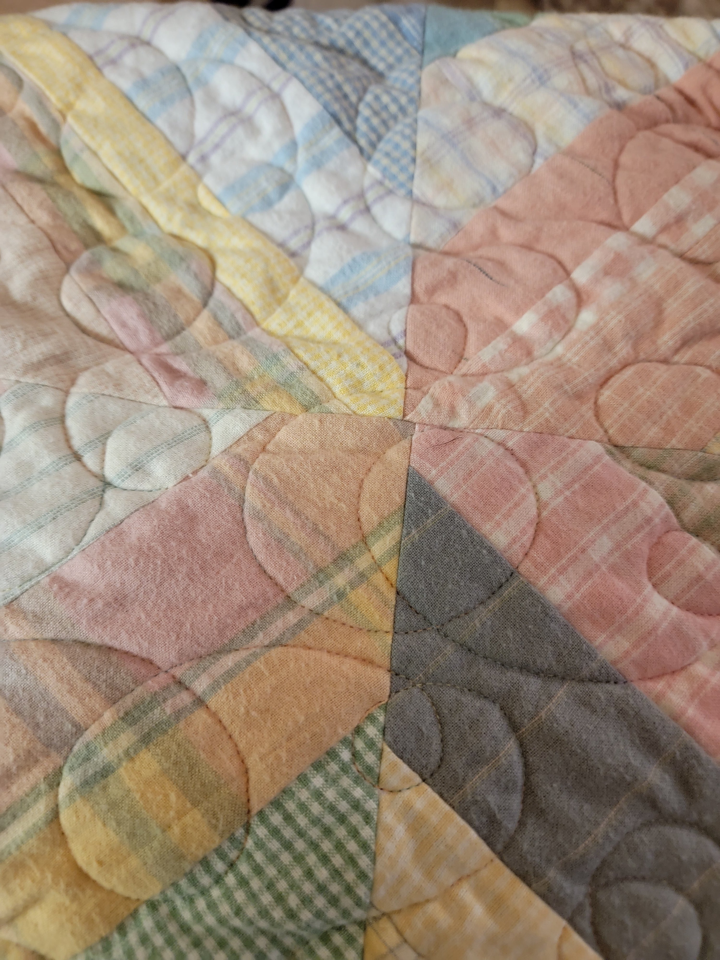 PINK STRING QUILT, ALL FLANNEL